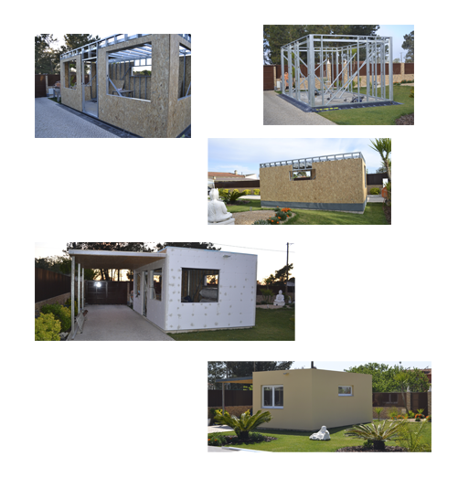 Exemplo de construção em Light Steel Framing